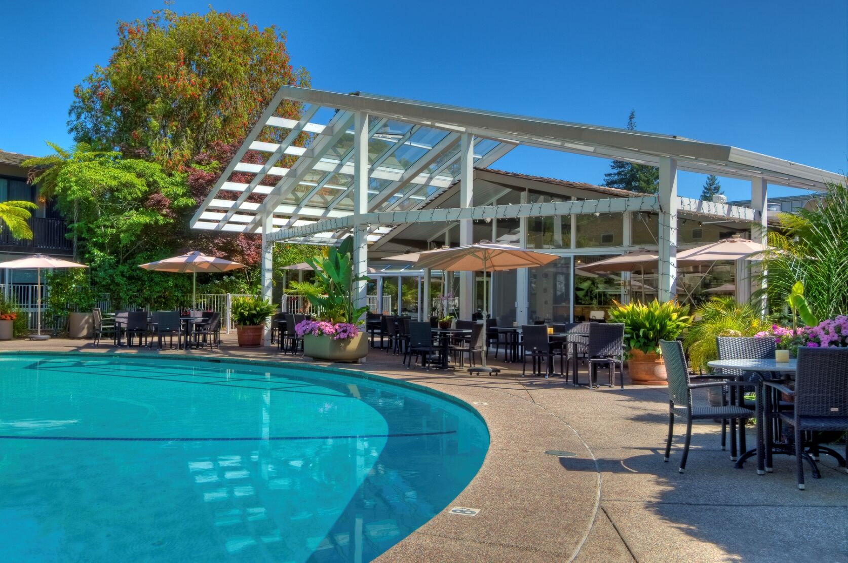 Dinah's Garden Hotel Palo Alto Bagian luar foto
